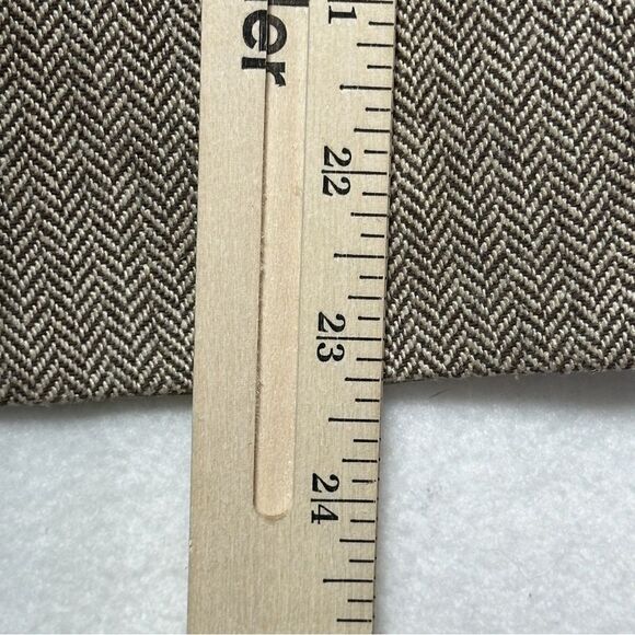 Talbots‎ Womens Blazer Size 12 Brown Herringbone Vintage Italian Cotton Silk - Picture 7 of 9